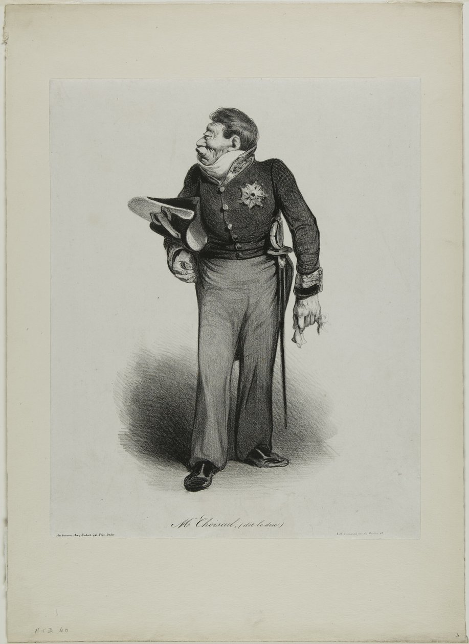 Herr Choiseul, (genannt le Duc), Platte 502 von Honoré Victorin Daumier