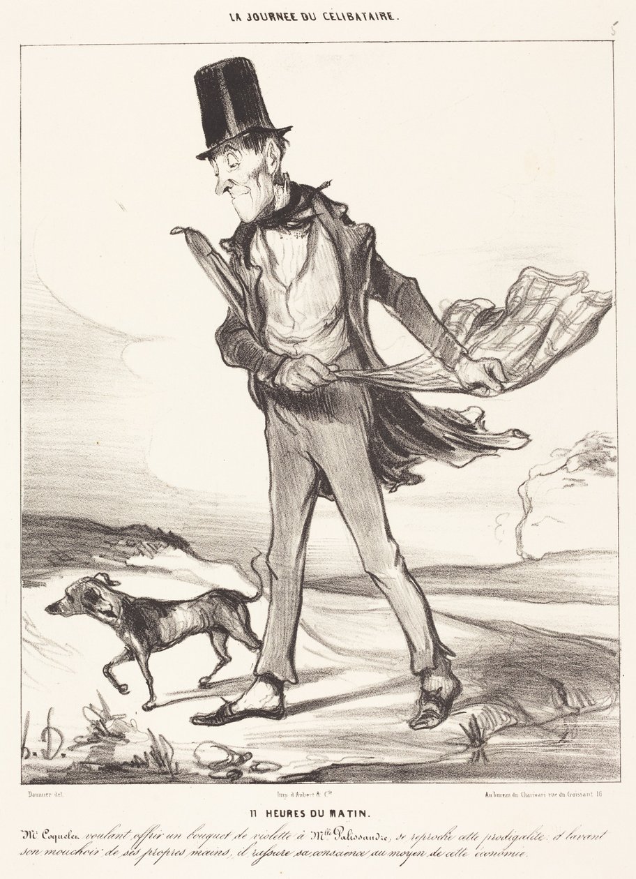 11 Uhr morgens von Honoré Daumier