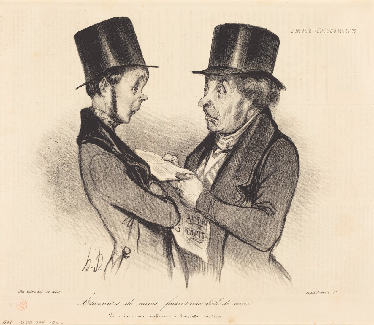 Minenaktionäre... von Honoré Daumier