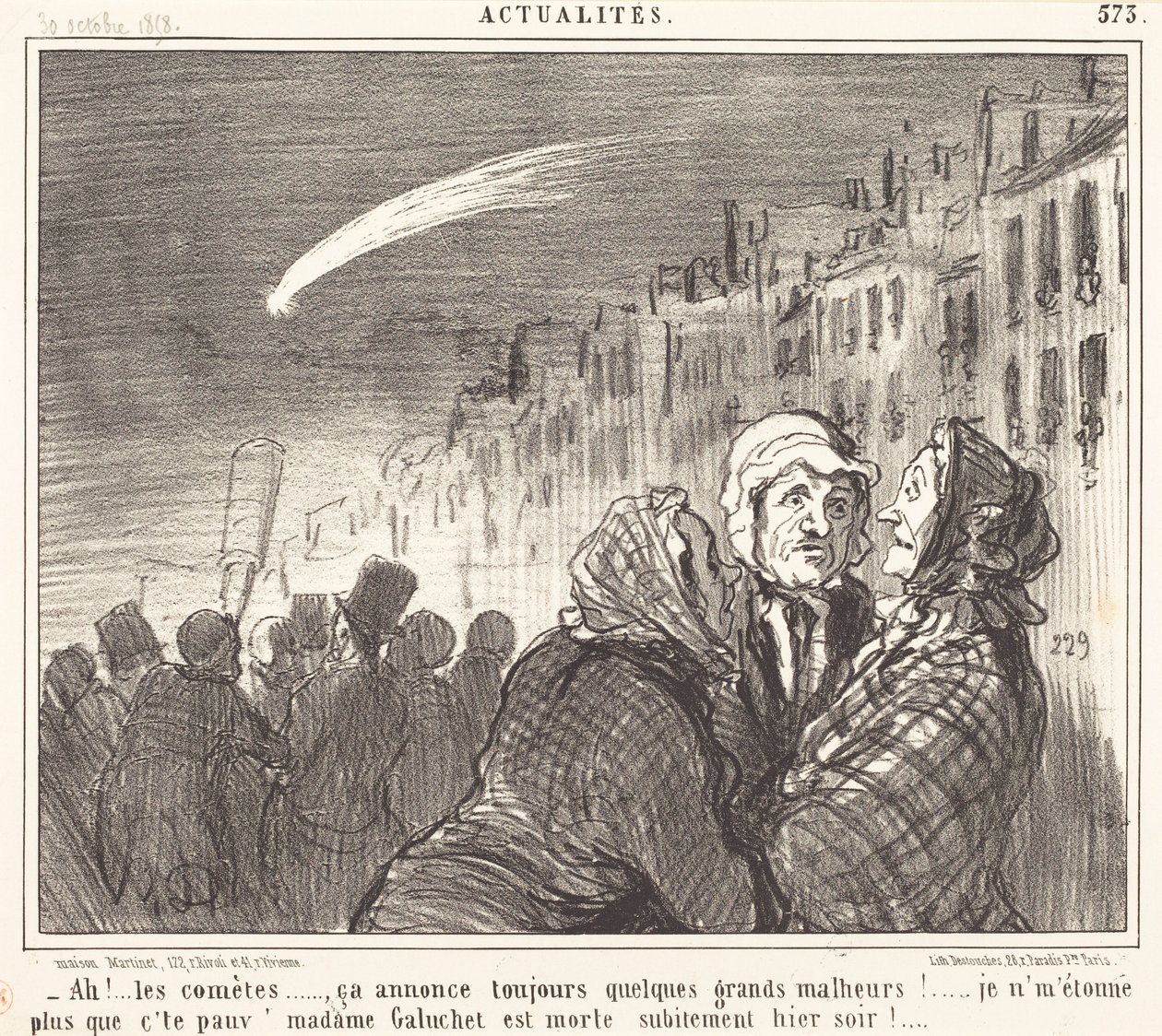 Ah!... die Kometen... von Honoré Daumier