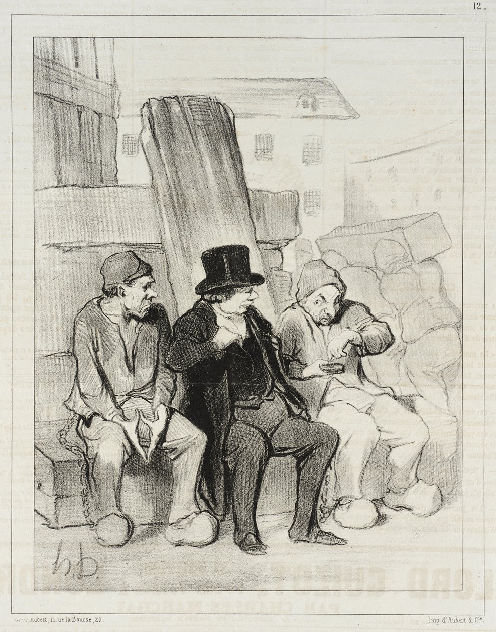 Also, mein Freund, mit zweiundzwanzig Jahren hatten Sie bereits drei Männer getötet... von Honoré Daumier