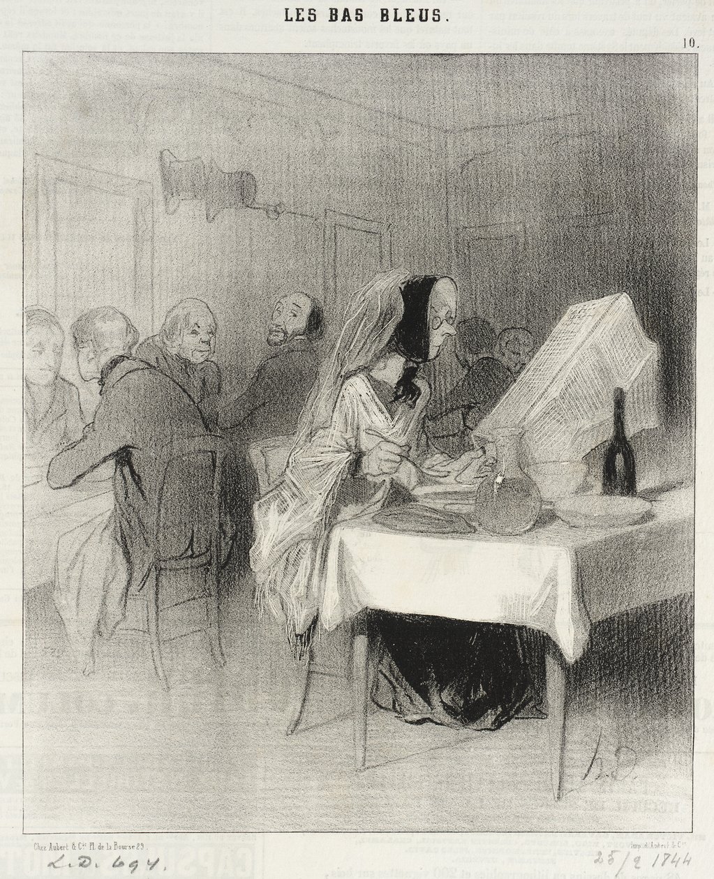 Los!...man hat noch nicht über meinen Roman berichtet... von Honoré Daumier