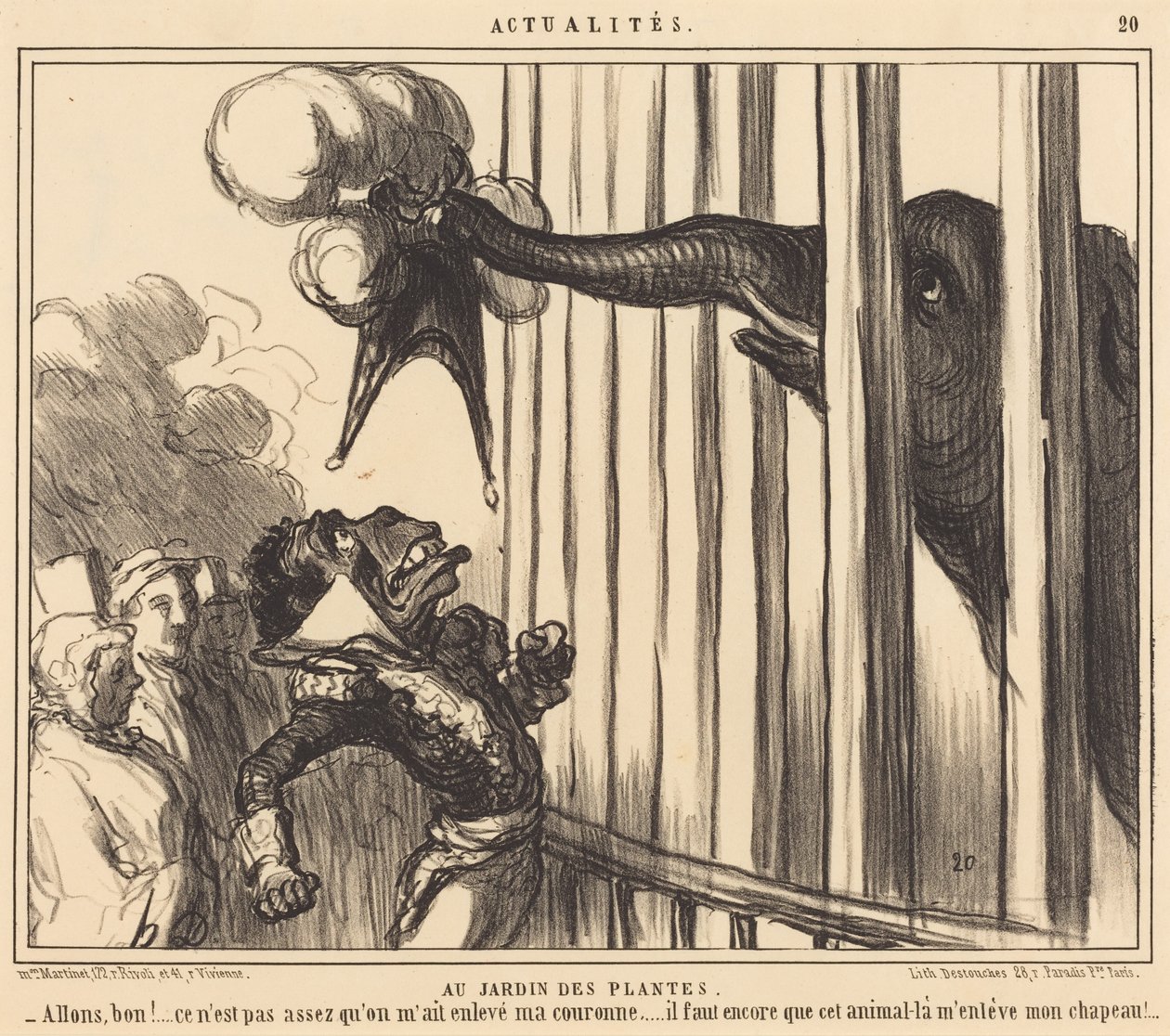 Im Jardin des Plantes von Honoré Daumier