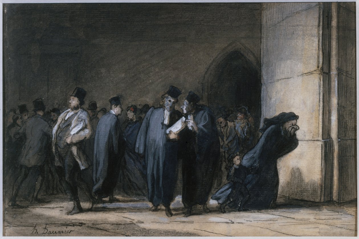 Im Justizpalast von Honoré Daumier