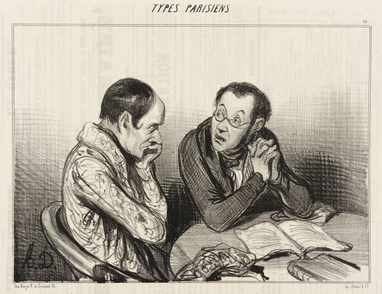 Dramatiker... von Honoré Daumier
