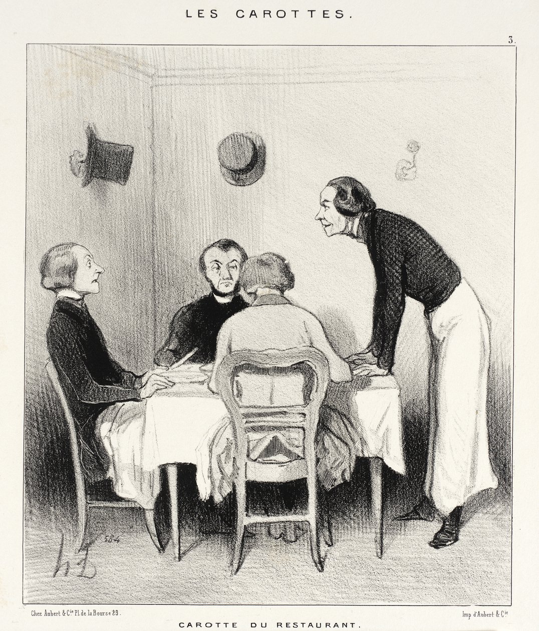 Karotte des Restaurants von Honoré Daumier