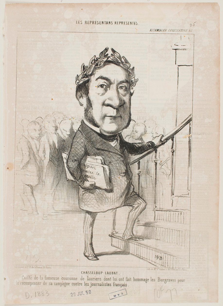 Chasseloup-Laubat von Honoré Daumier