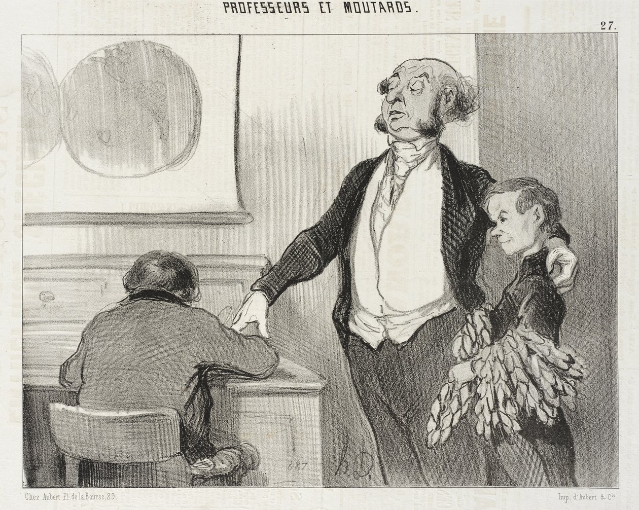 In dieser Werbung, die Sie an alle Zeitungen schicken werden von Honoré Daumier