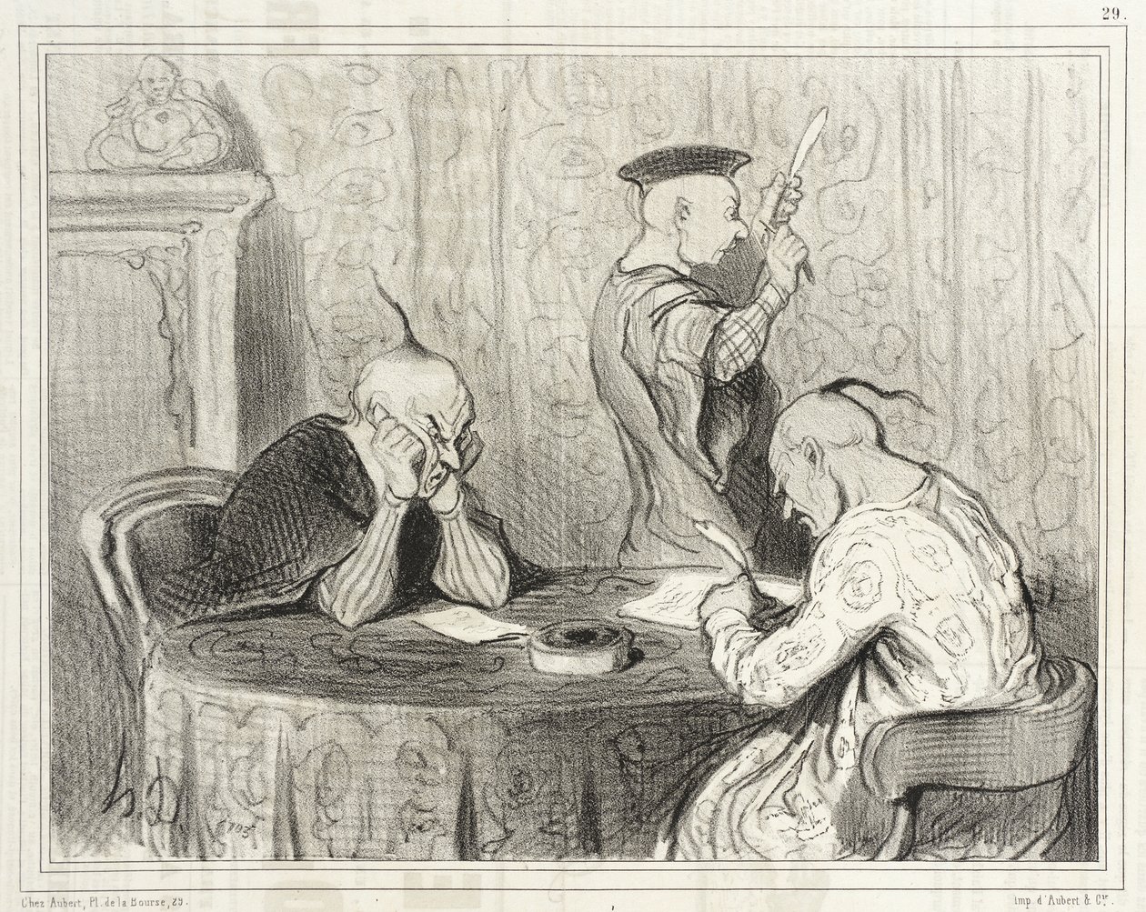 Die leichten Autoren von Honoré Daumier