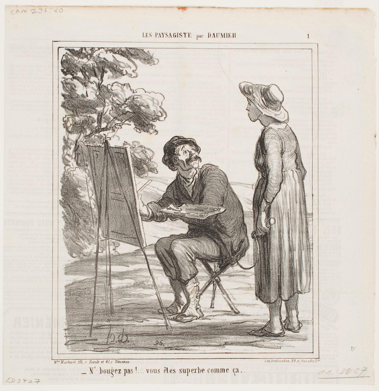 Beweg dich nicht... du bist großartig so... von Honoré Daumier