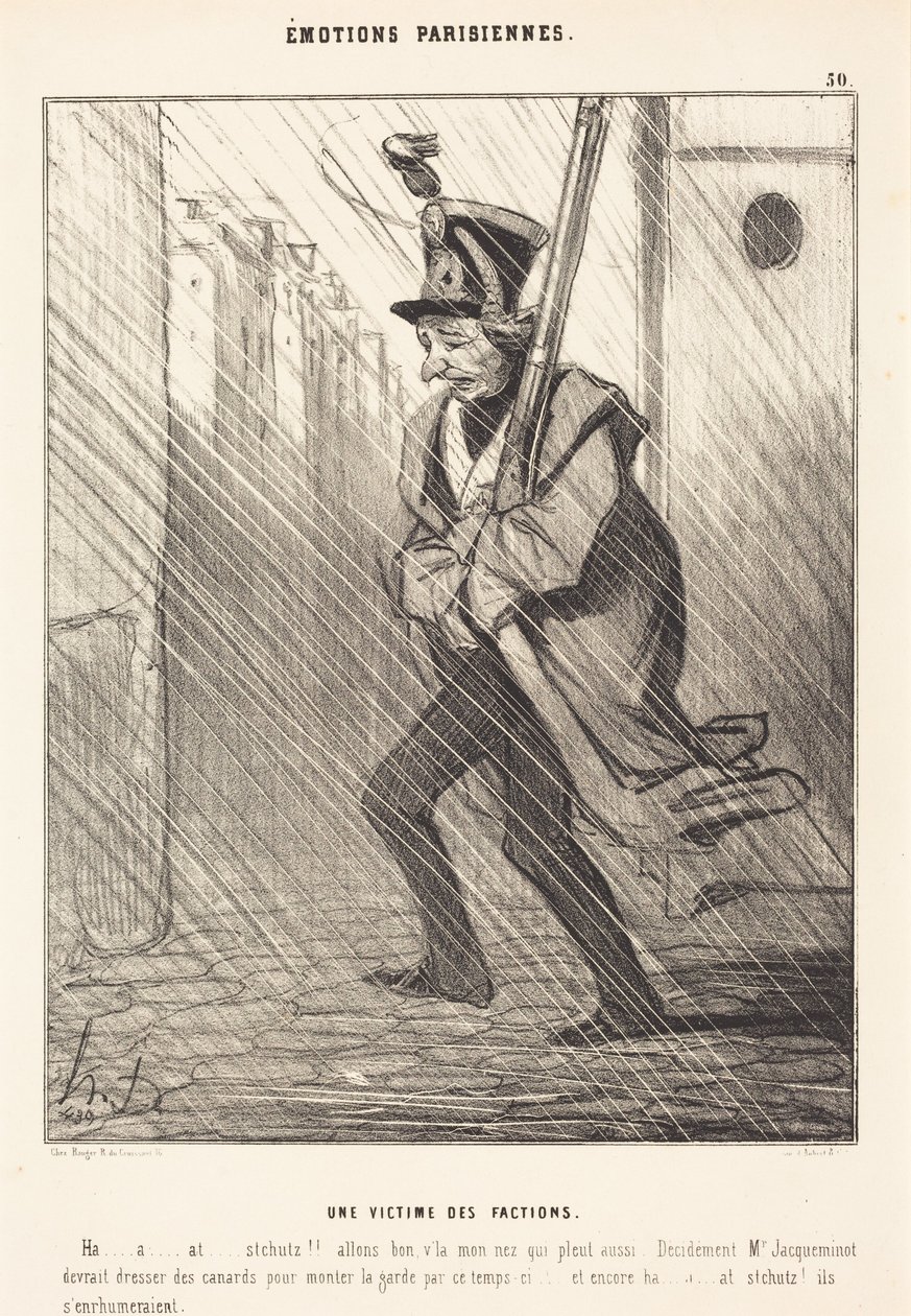 Pariser Emotionen: Ein Opfer der Fraktionen von Honoré Daumier