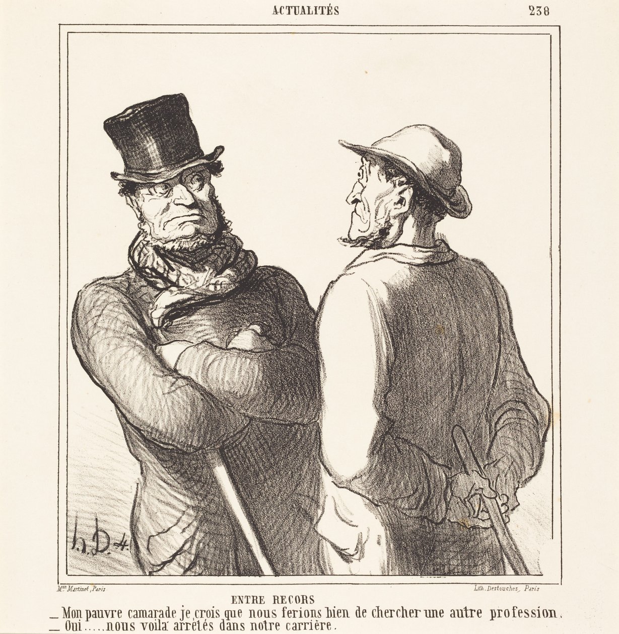 Zwischen Rekorden von Honoré Daumier