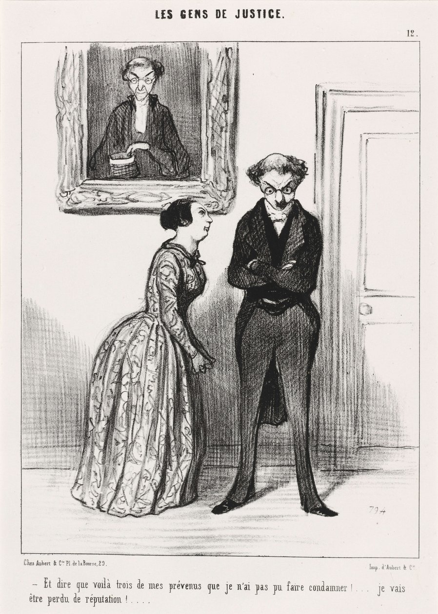 Und zu sagen, dass es drei gibt... gewarnt, dass ich nicht verurteilen konnte!... von Honoré Daumier