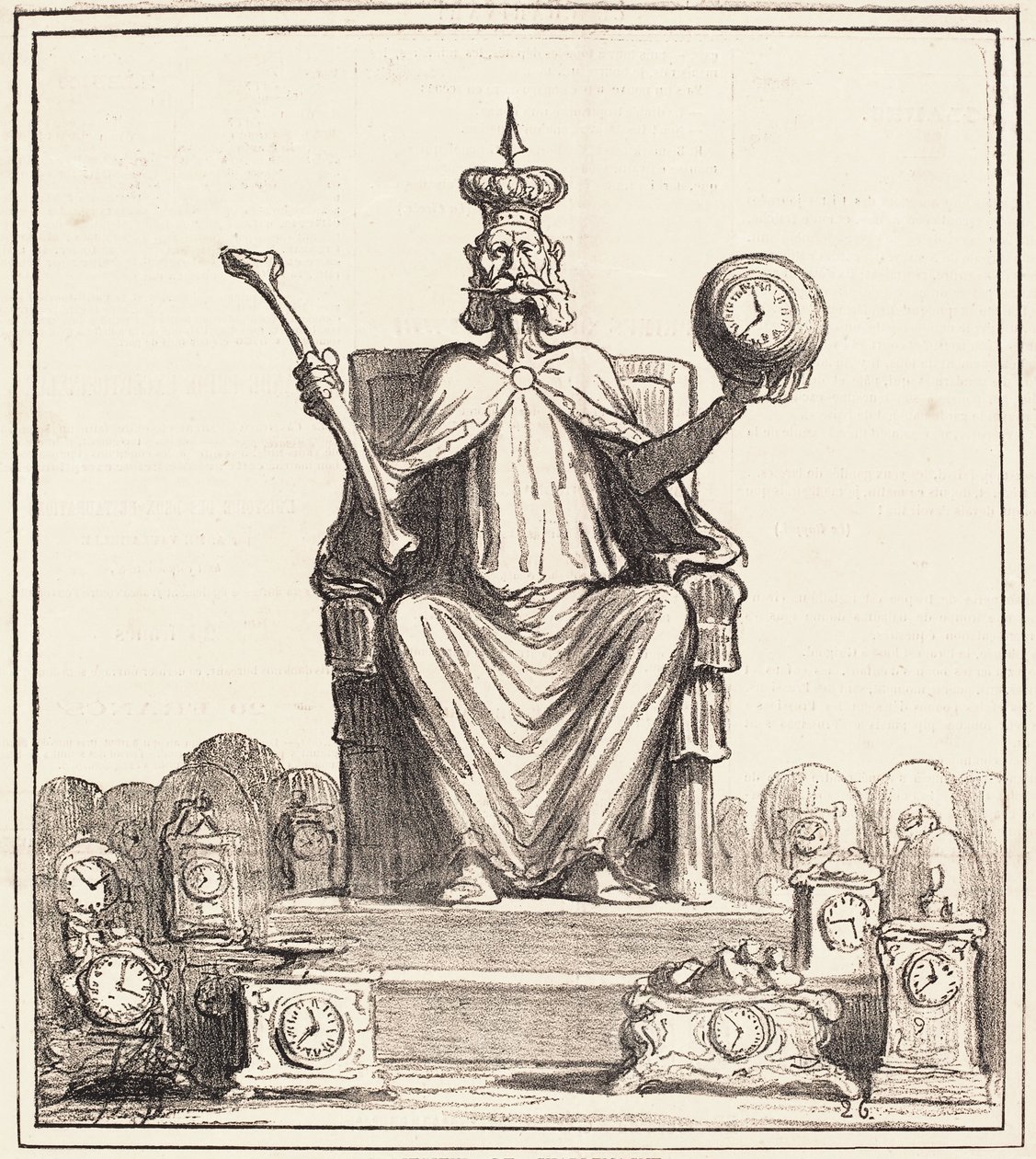 Honore Daumier, „Nachfolger von Karl dem Großen“ von Honoré Daumier