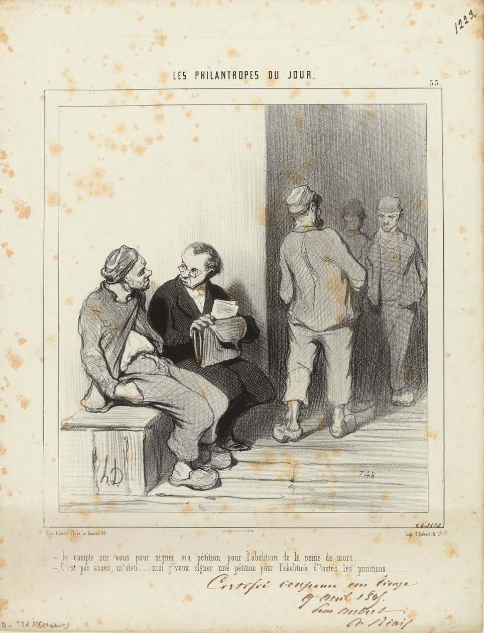 Ich zähle auf Sie, um meine Petition zu unterschreiben... / 33 von Honoré Daumier