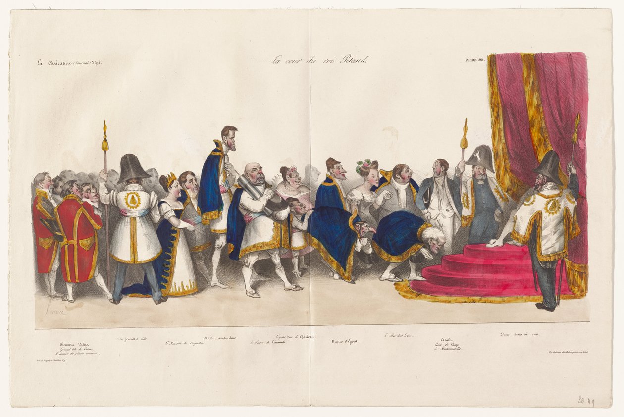 Der Hof des Königs Petaud von Honoré Daumier