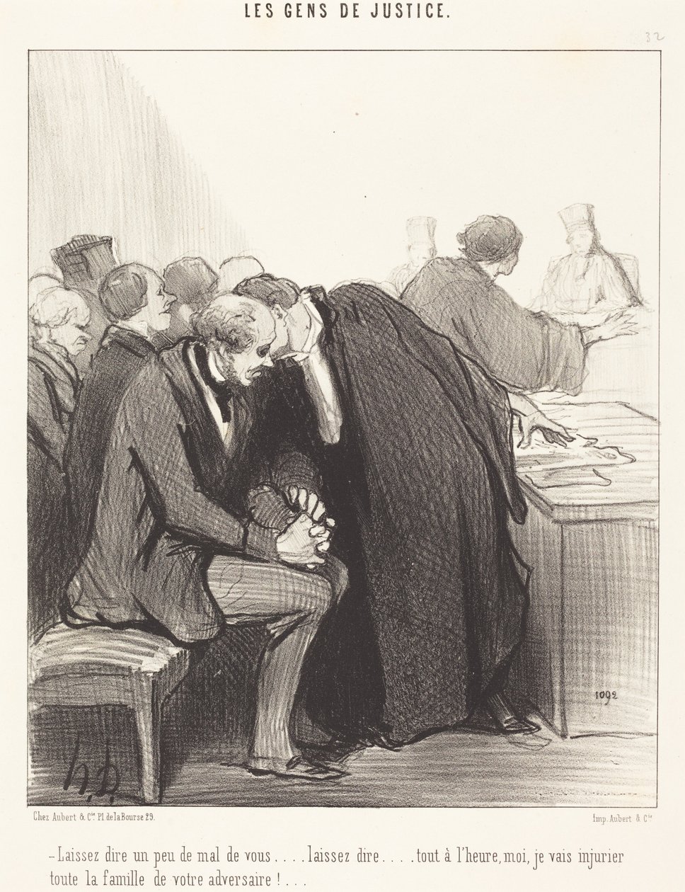 Lassen Sie ein wenig Schlechtes über sich sagen von Honoré Daumier