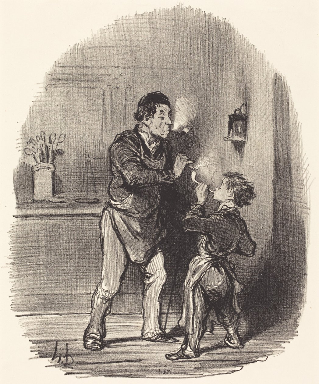 Der philosophische Lumpensammler von Honoré Daumier