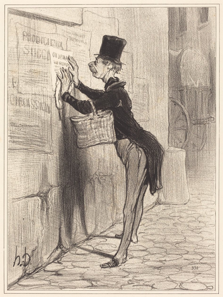 Der Platzanweiser von Honoré Daumier