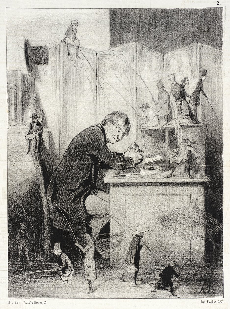 Die Vorstellungskraft (Serie von Drucken) von Honoré Daumier