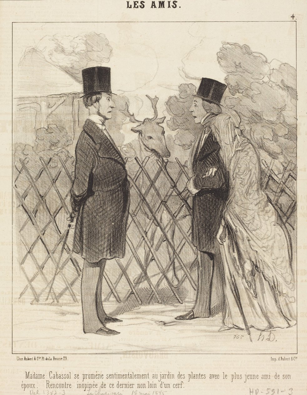 Madame Cabassol geht spazieren... von Honoré Daumier