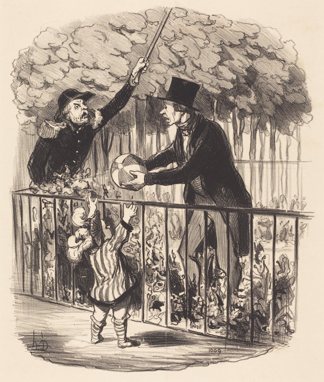 Aber ich sage Ihnen, das ist sein Ballon... von Honoré Daumier