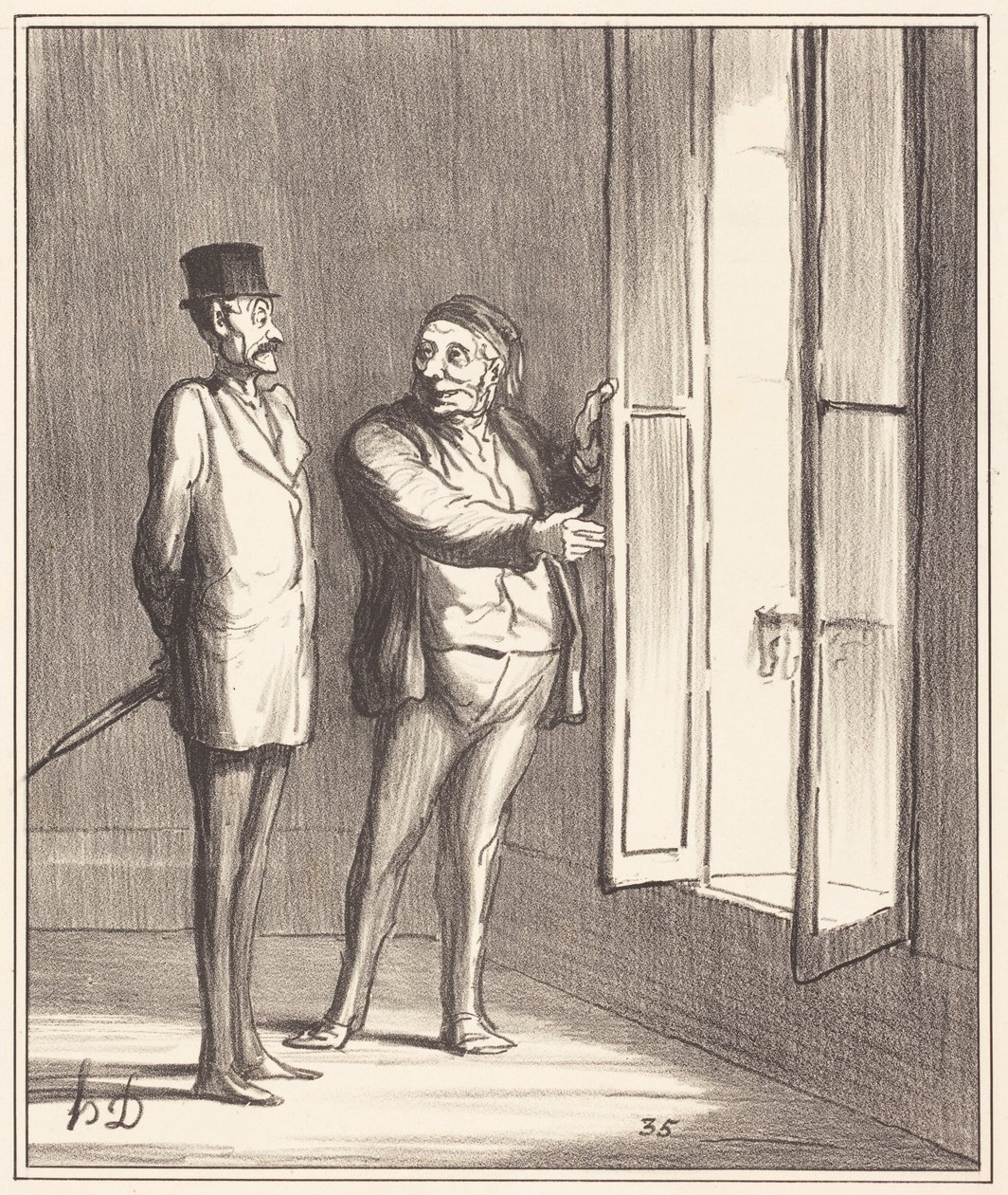Monsieur wird hier sehr gut sein... von Honoré Daumier