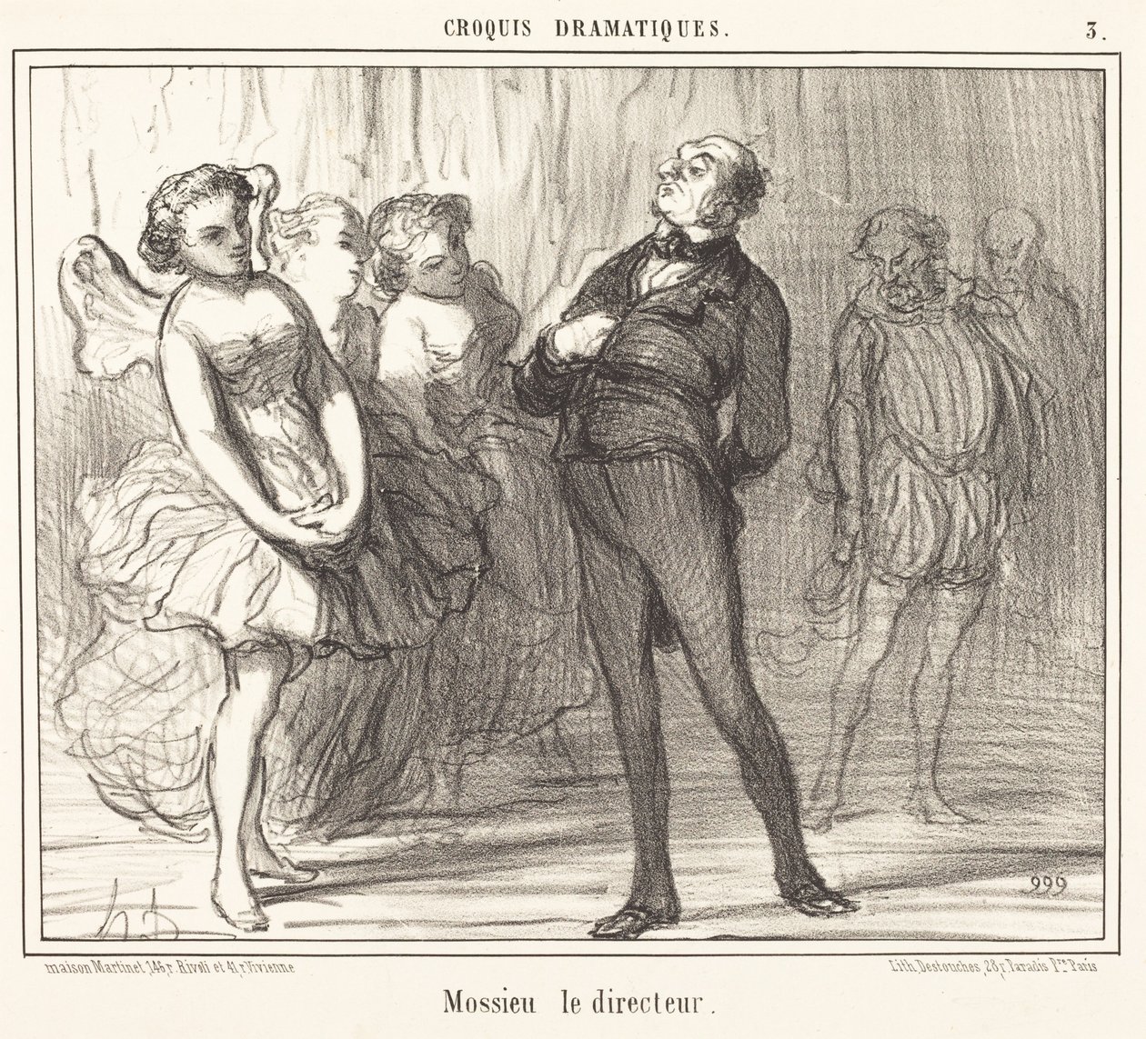 Mossieu der Direktor von Honoré Daumier