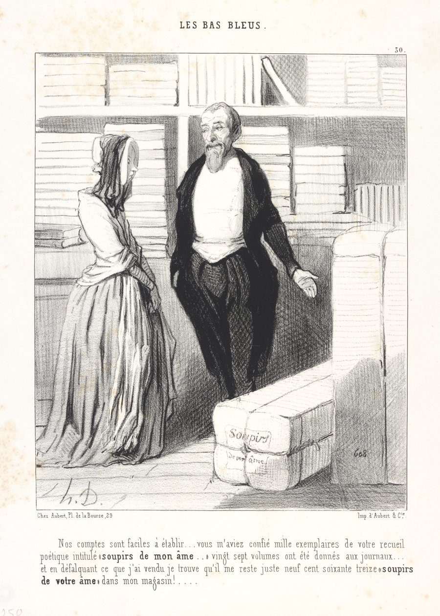 Nos comptes sont faciles à établir... von Honoré Daumier