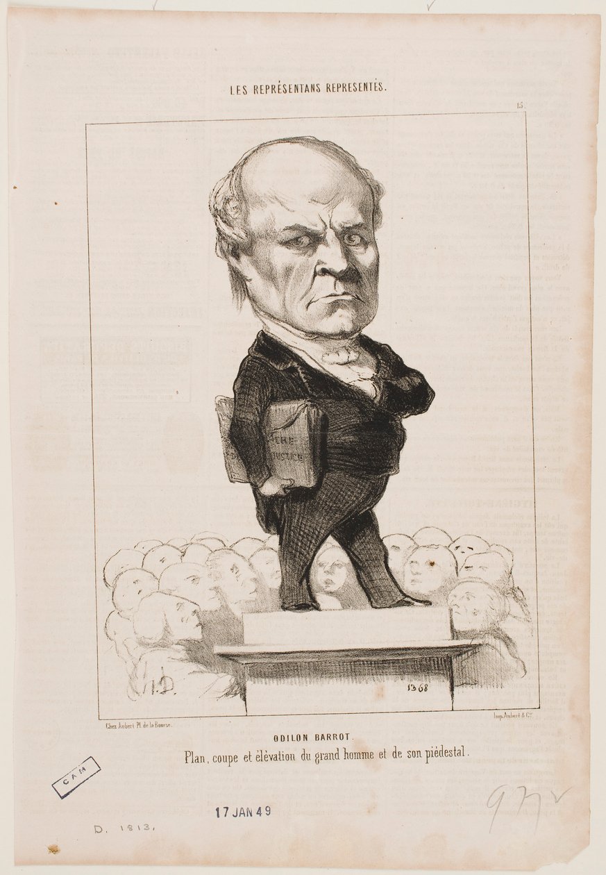 Odilon Barrot von Honoré Daumier