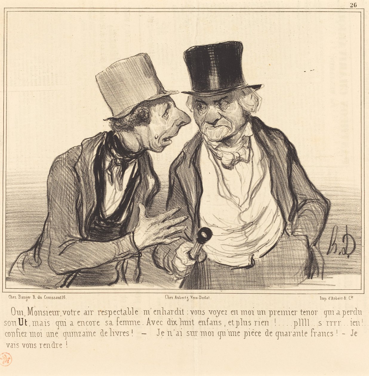 Ja, Herr, Ihr respektables Auftreten ermutigt mich... von Honoré Daumier