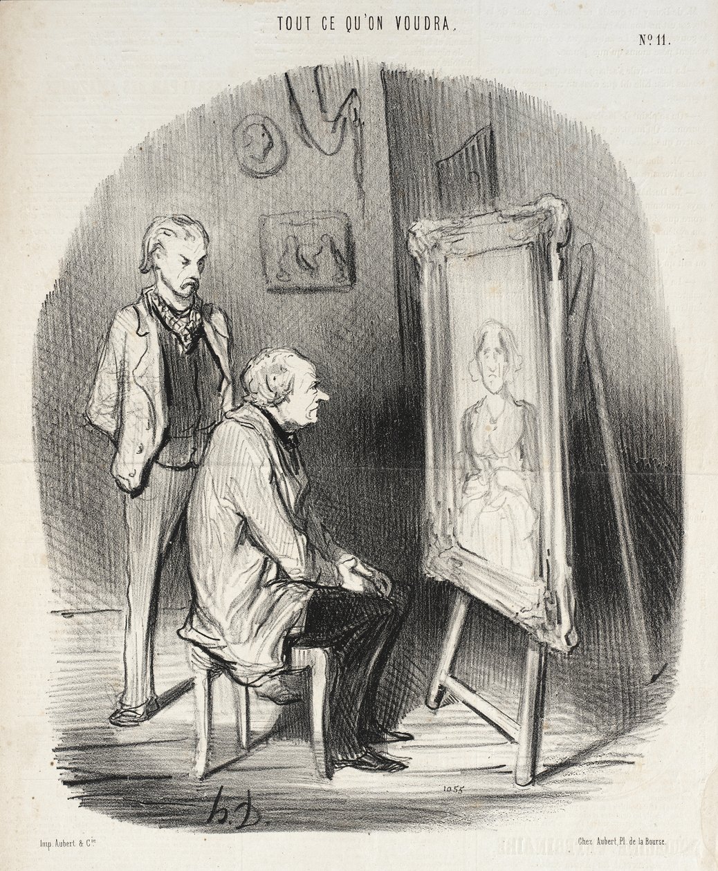 Ja, das ist meine verstorbene Frau!...nur finde ich, dass Sie sie zu sehr geschmeichelt haben!... von Honoré Daumier