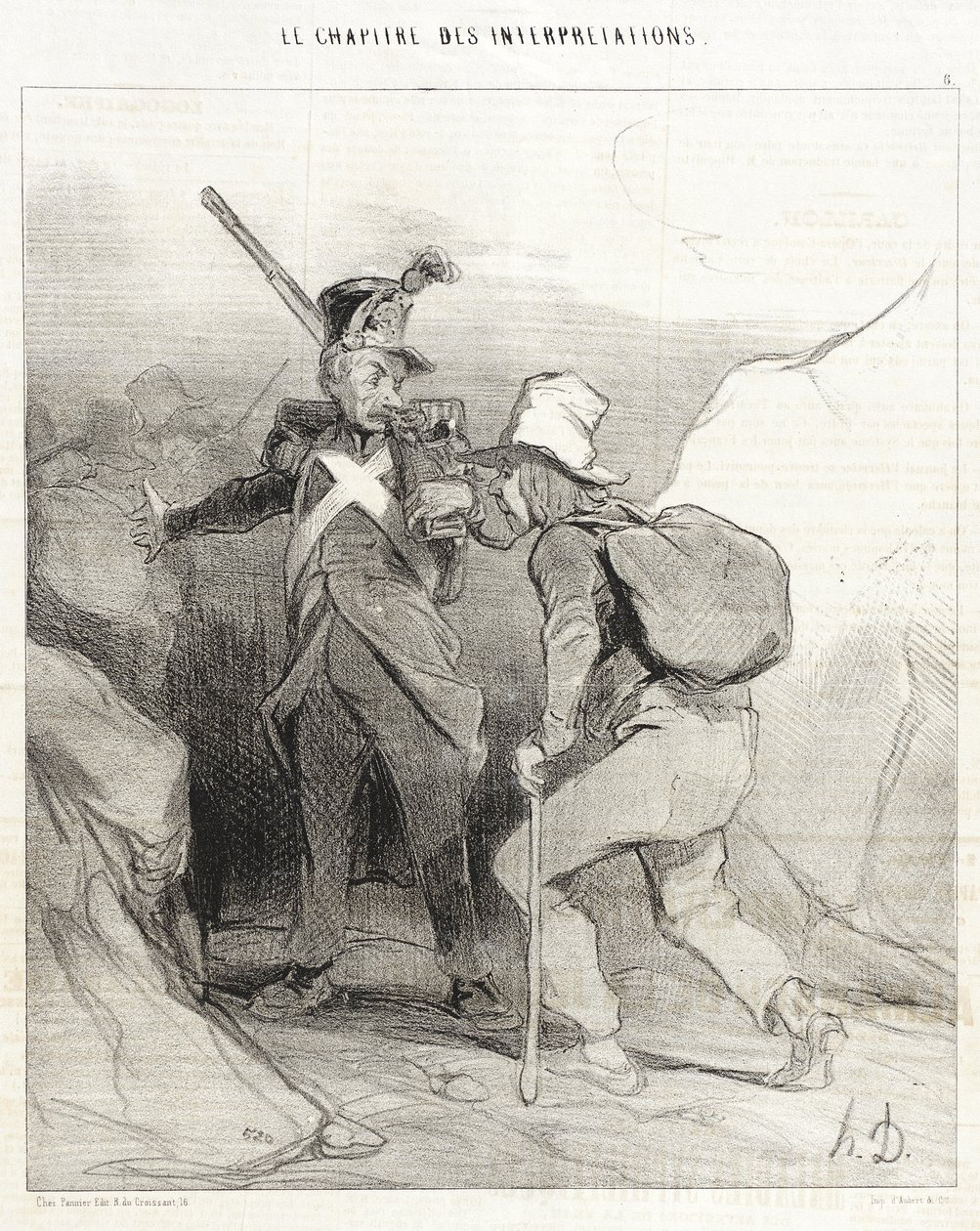 Als du in deinem Dorf warst, hättest du... von Honoré Daumier