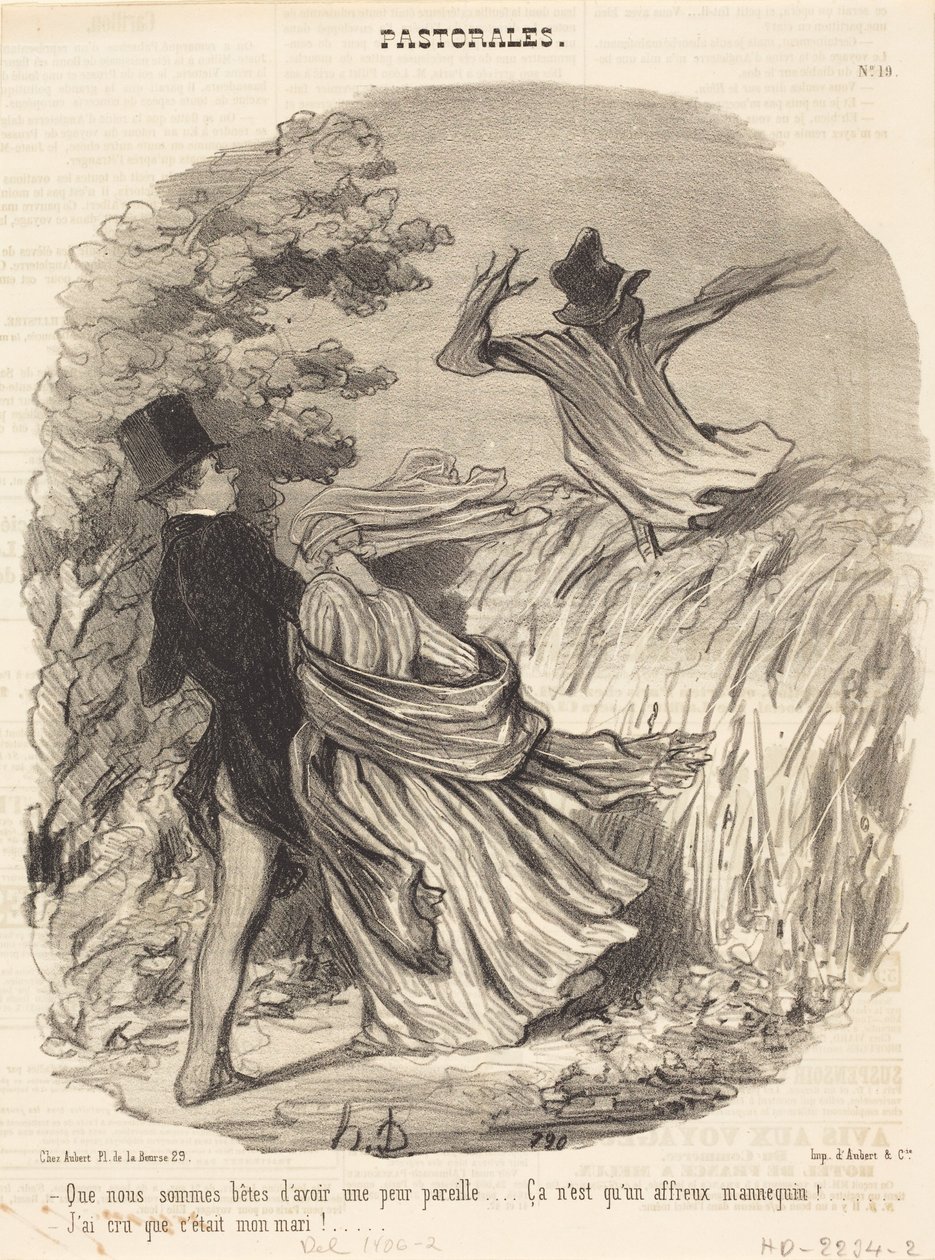 Wie dumm wir sind, solche Angst zu haben... von Honoré Daumier