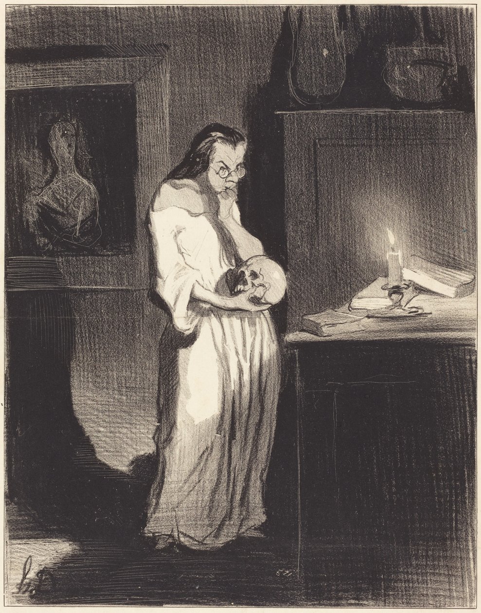 Verdammter Bengel, geh weg!... von Honoré Daumier