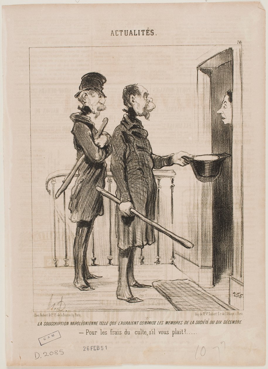Das Napoleonische Abonnement von Honoré Daumier