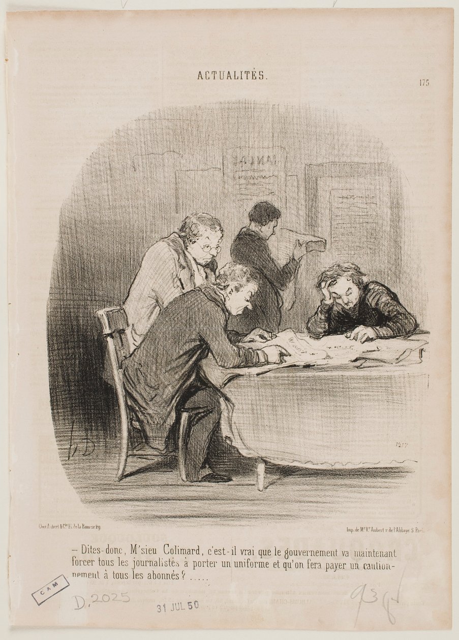 Erzählen Sie mir, Herr Colimard... von Honoré Daumier