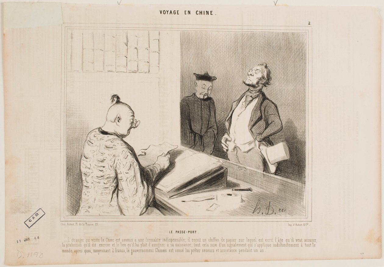 Der Reisepass von Honoré Daumier