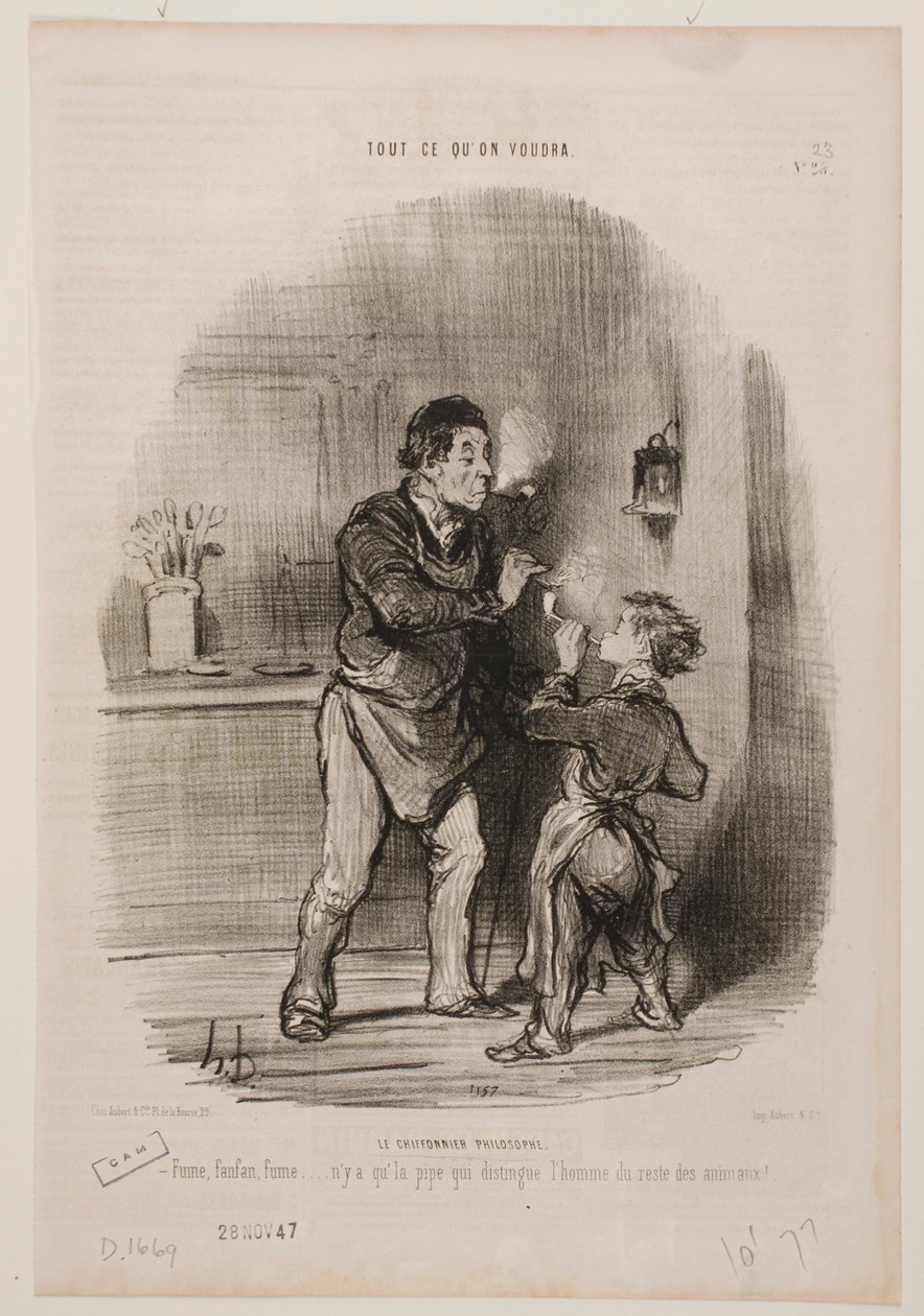 Der philosophische Lumpensammler von Honoré Daumier