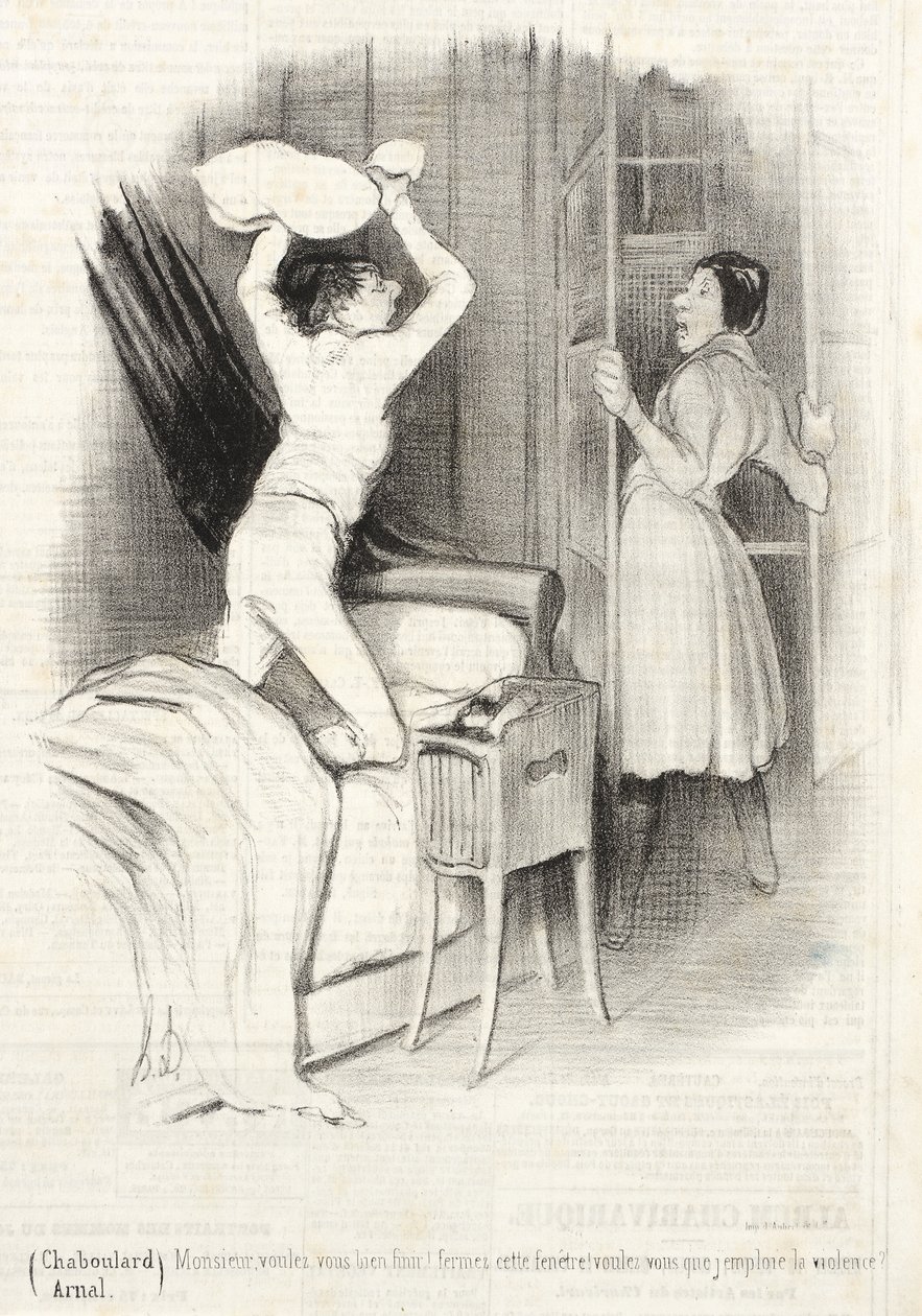 Théâtre du Vaudeville - Nach Mitternacht von Honoré Daumier