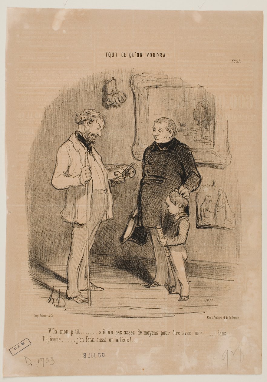 Das ist mein Jüngster... von Honoré Daumier