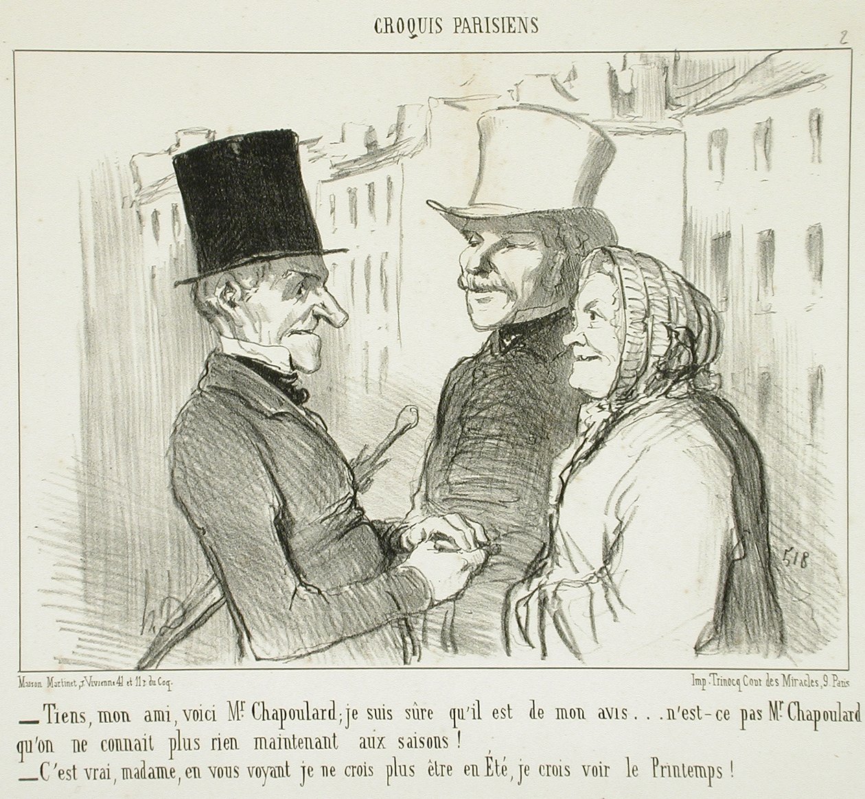 Sieh, mein Freund, hier ist Herr Chapoulard... von Honoré Daumier