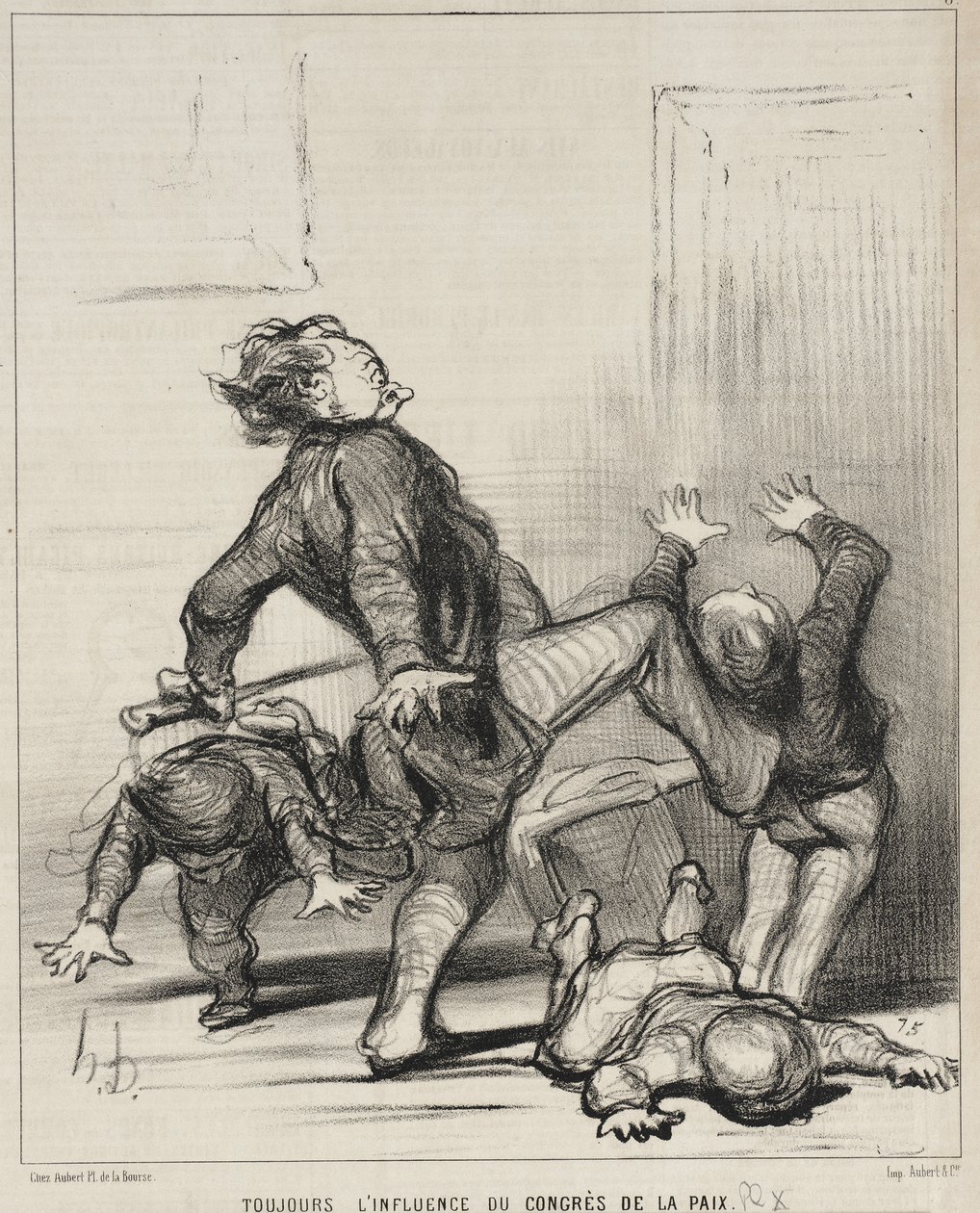 Immer noch der Einfluss des Friedenskongresses von Honoré Daumier