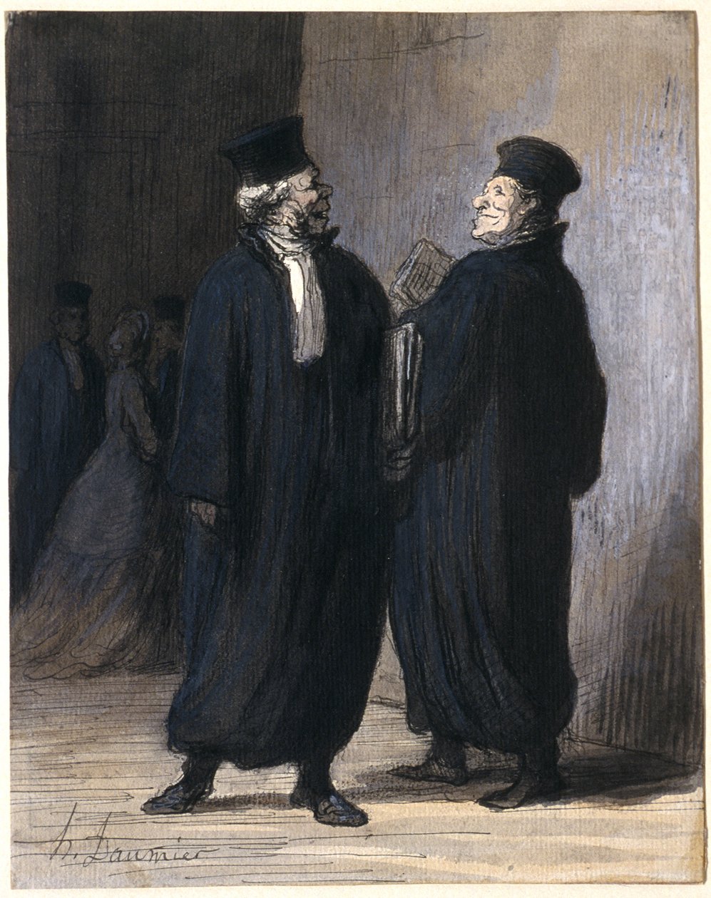 Zwei Kollegen von Honoré Daumier