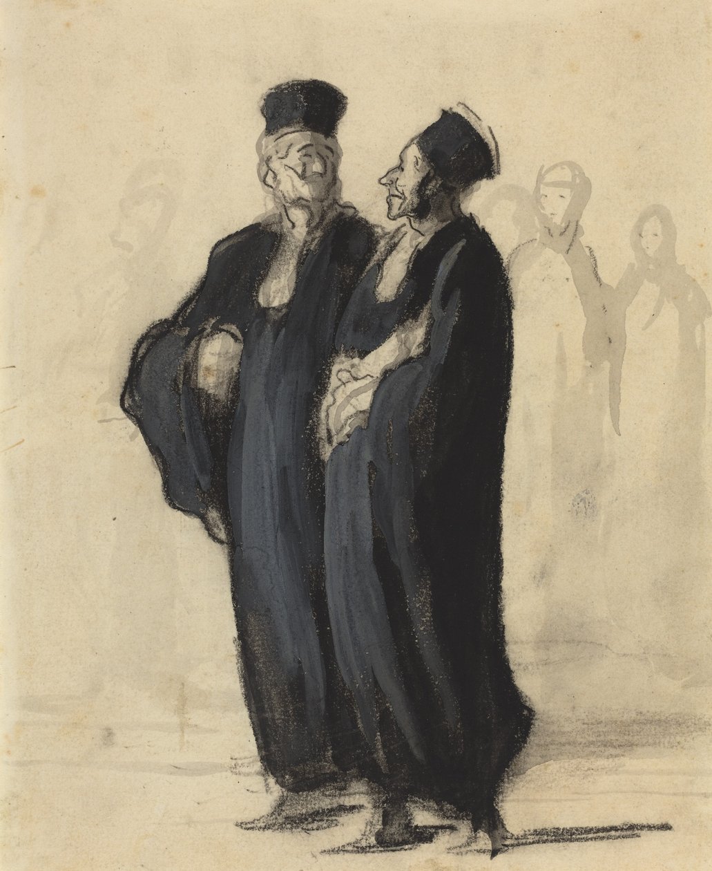Zwei Anwälte von Honoré Daumier