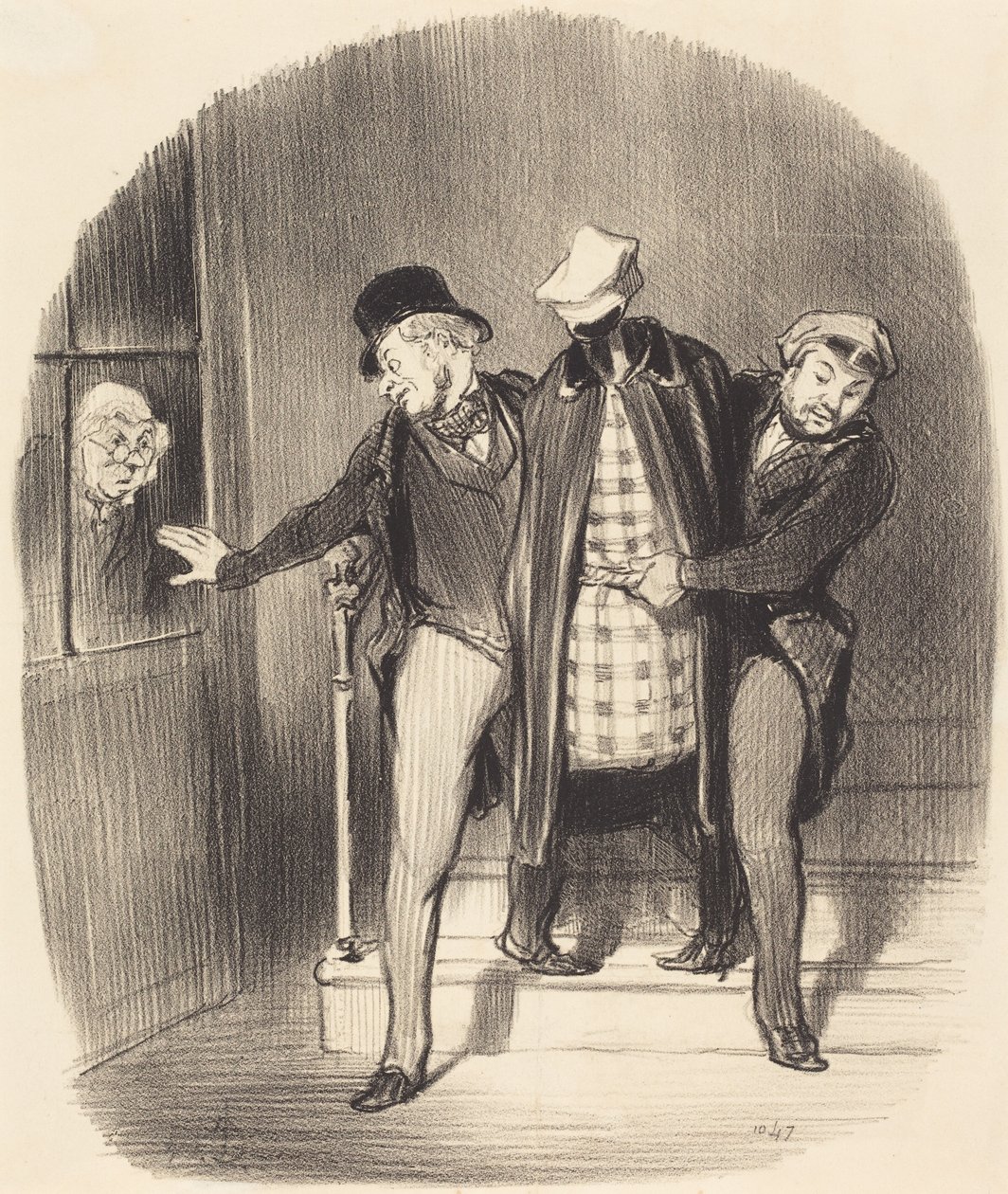 Ein heimlicher Umzug von Honoré Daumier