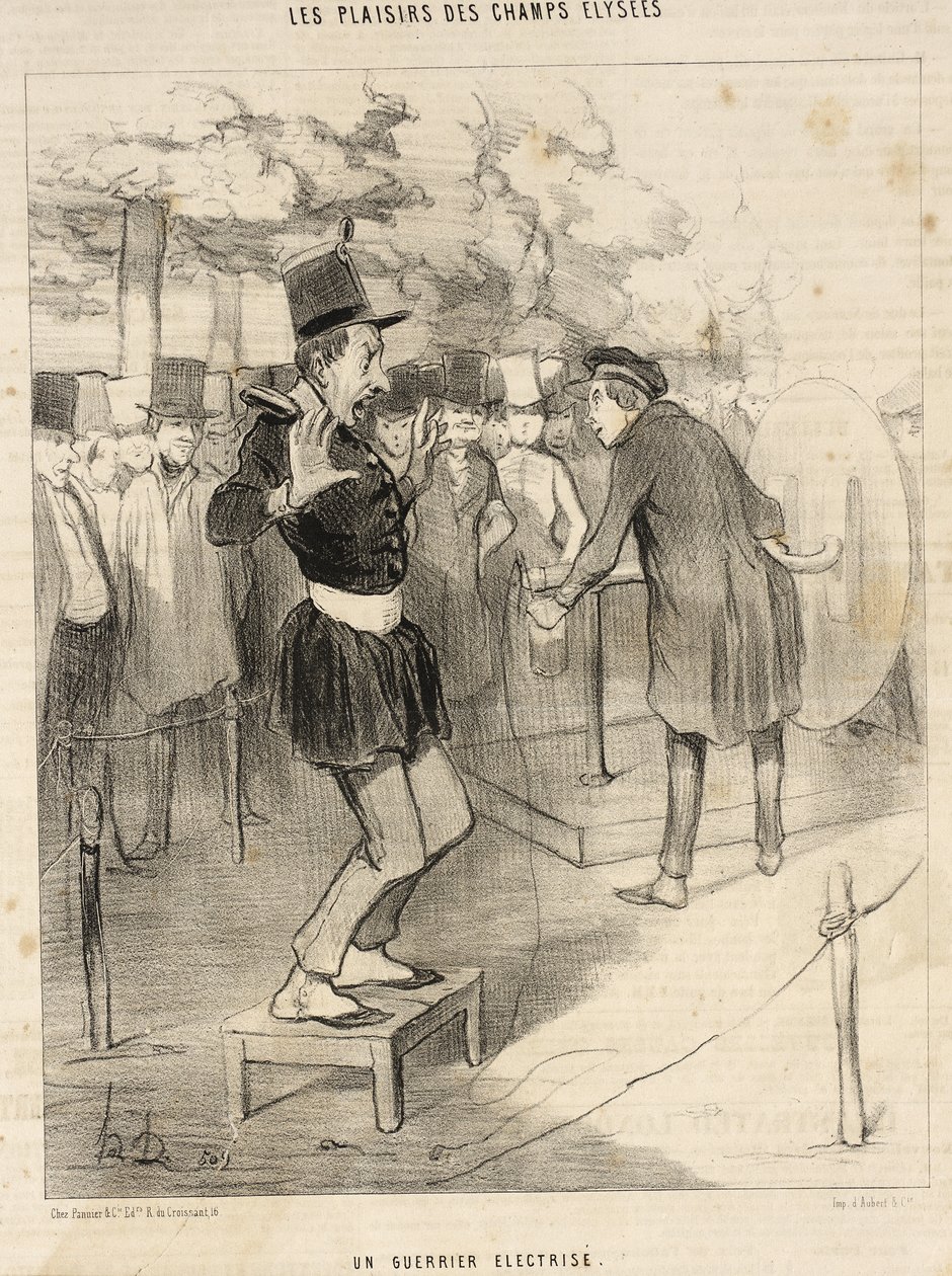 Ein elektrisierter Krieger von Honoré Daumier