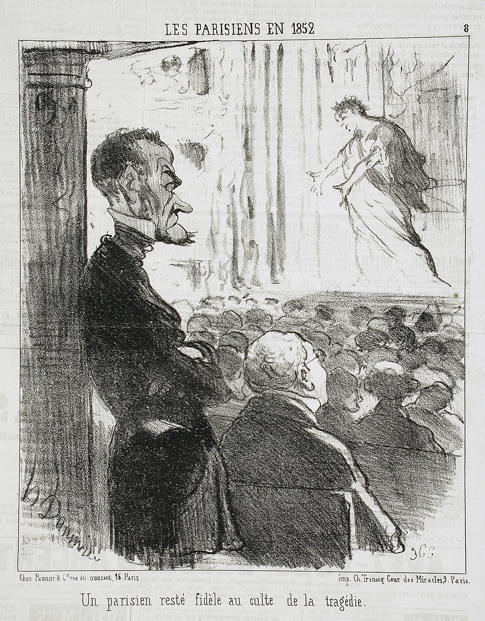 Ein treu gebliebener Pariser... von Honoré Daumier