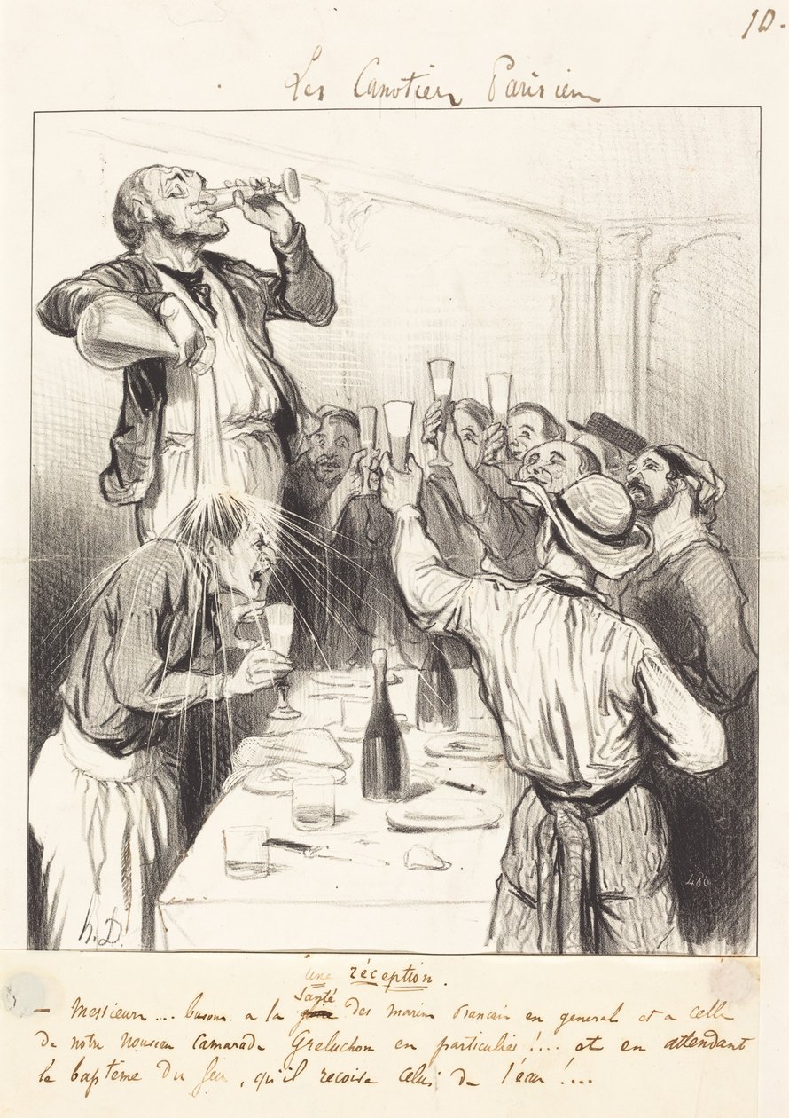 Ein Empfang von Honoré Daumier
