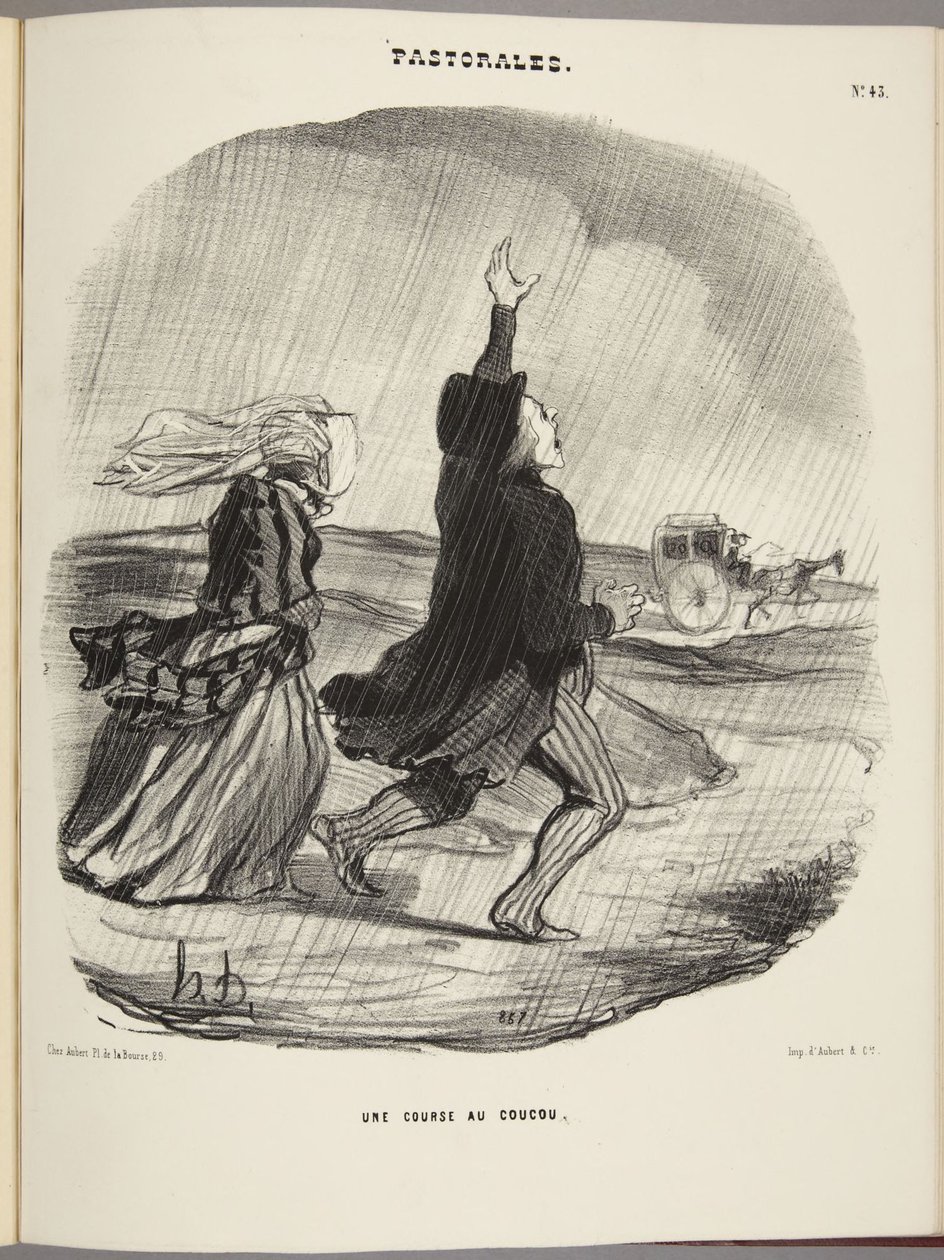 Ein Kuckucksrennen von Honoré Daumier